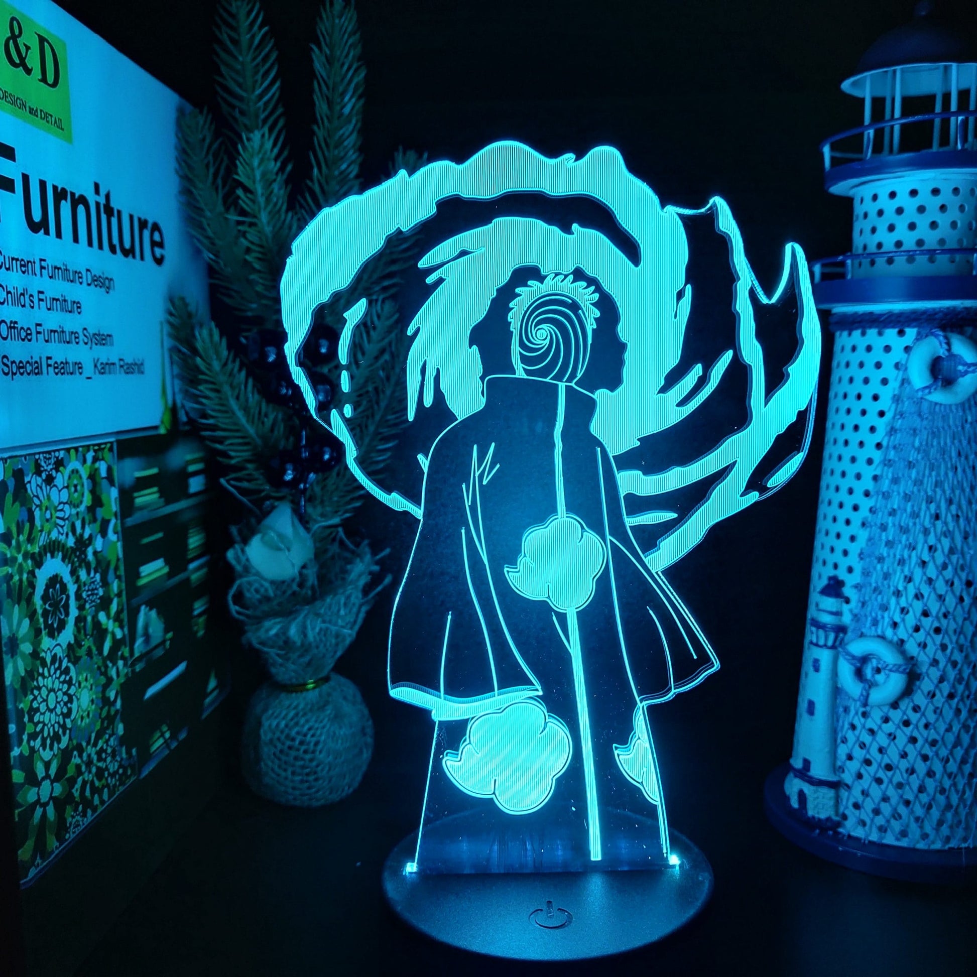 Naruto Obito Uchiha Nachtlampje LED Nachtlampen