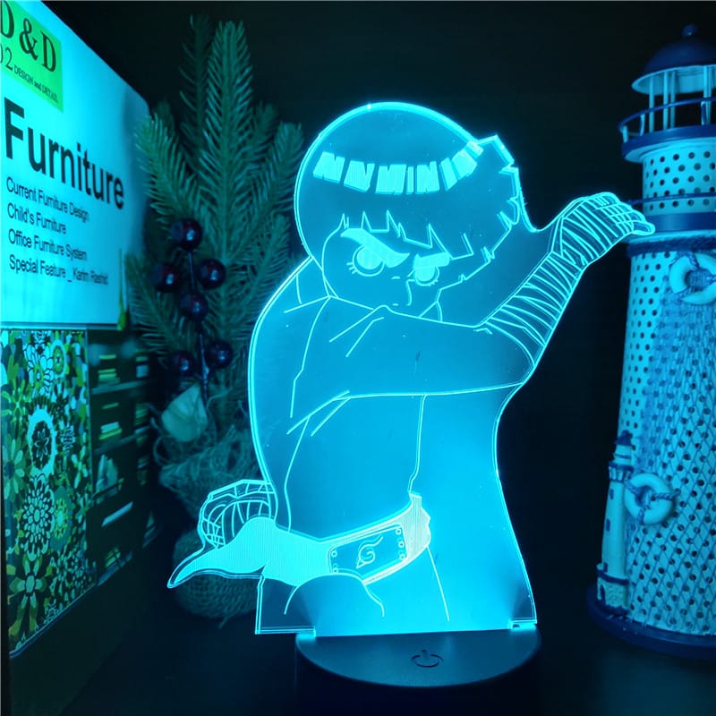 Naruto Rock Lee Nachtlampje Nachtlampen