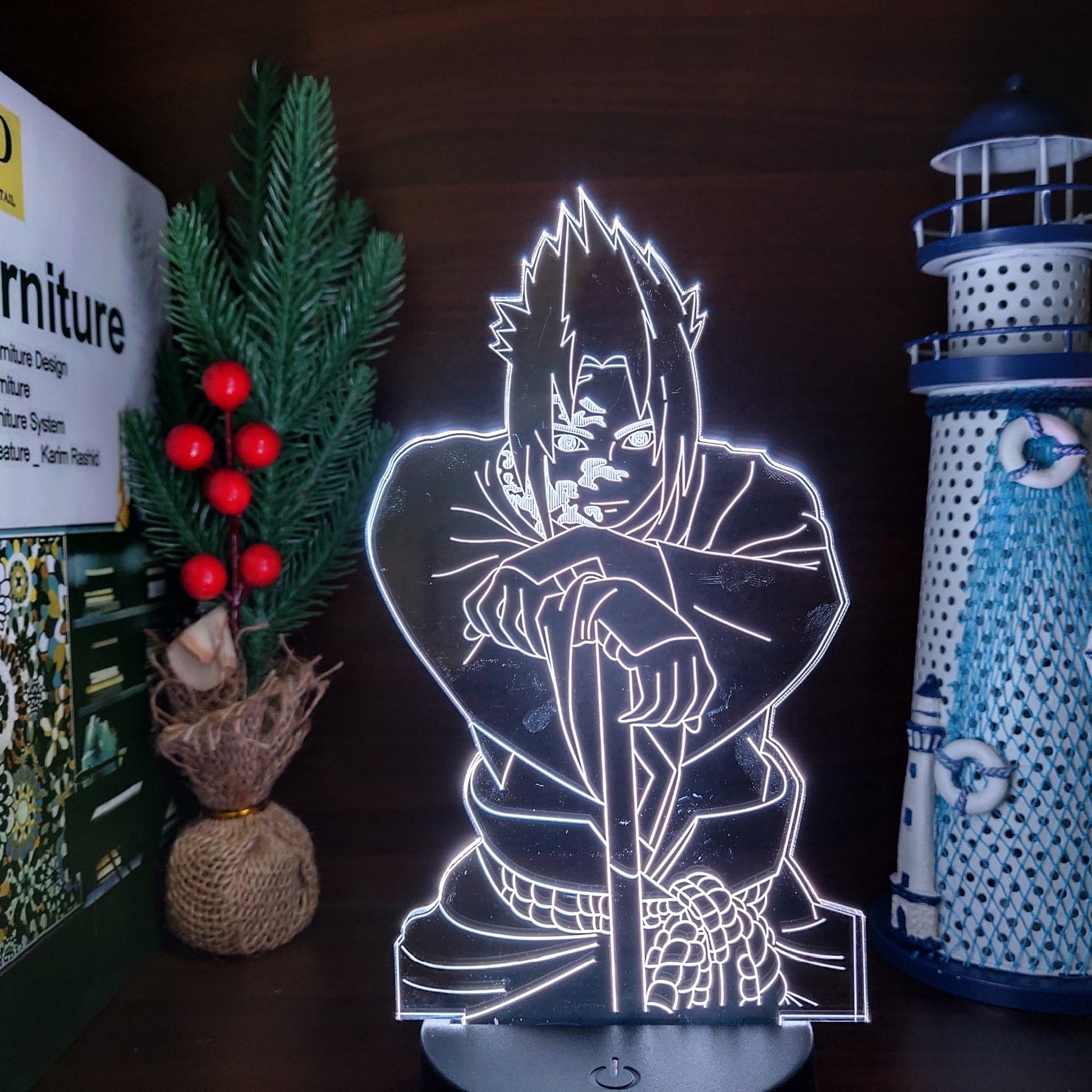 Naruto Sasuke Nachtlampje 22x16x6 Nachtlampen