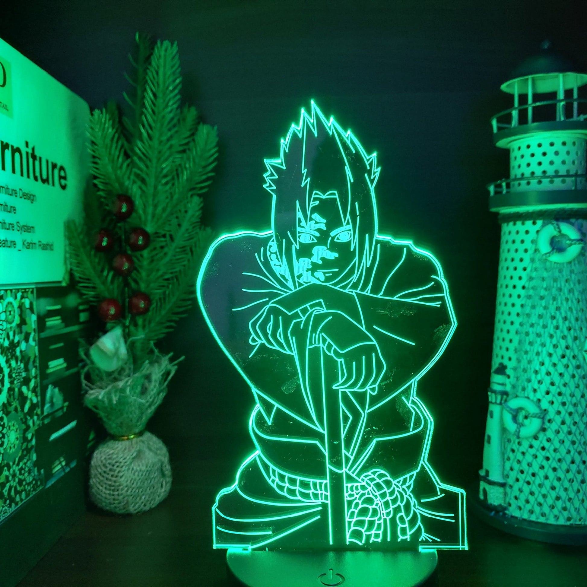 Naruto Sasuke Nachtlampje 22x16x6 Nachtlampen