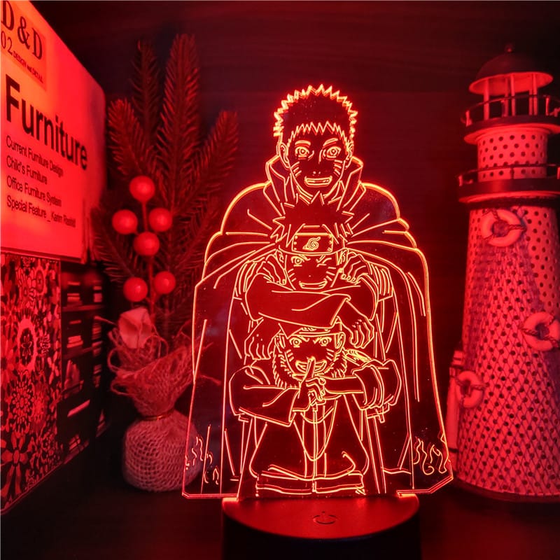 Naruto Shippuden Nachtlampje 22x16x6 cm Volwassen Vorm Nachtlampen