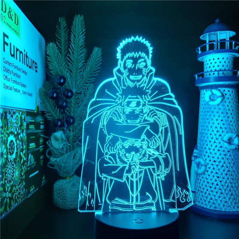 Naruto Shippuden Nachtlampje 22x16x6 cm Volwassen Vorm Nachtlampen