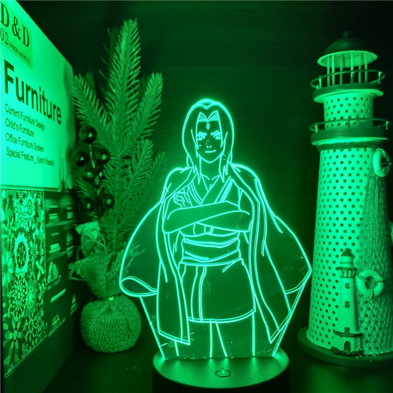 Naruto Tsunade Nachtlampje 22x16x6 cm Warm Licht Nachtlampen