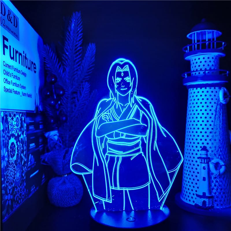 Naruto Tsunade Nachtlampje 22x16x6 cm Warm Licht Nachtlampen