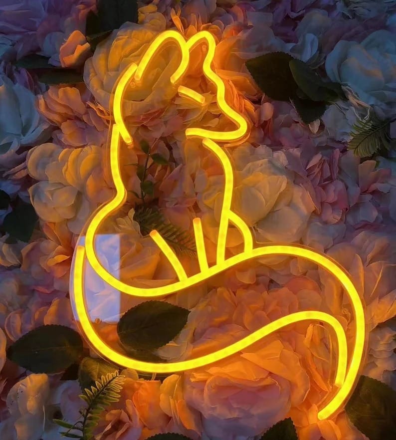 Neon Vos Nachtlampje Nachtlampen