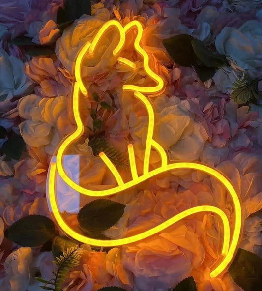 Neon Vos Nachtlampje Nachtlampen