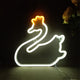 Neon Zwaan Lichtpaneel 20 cm Kleurige Nachtverlichting Decoratief