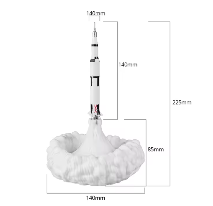 NoctaRocket Raket Nachtlampje Nachtlampen