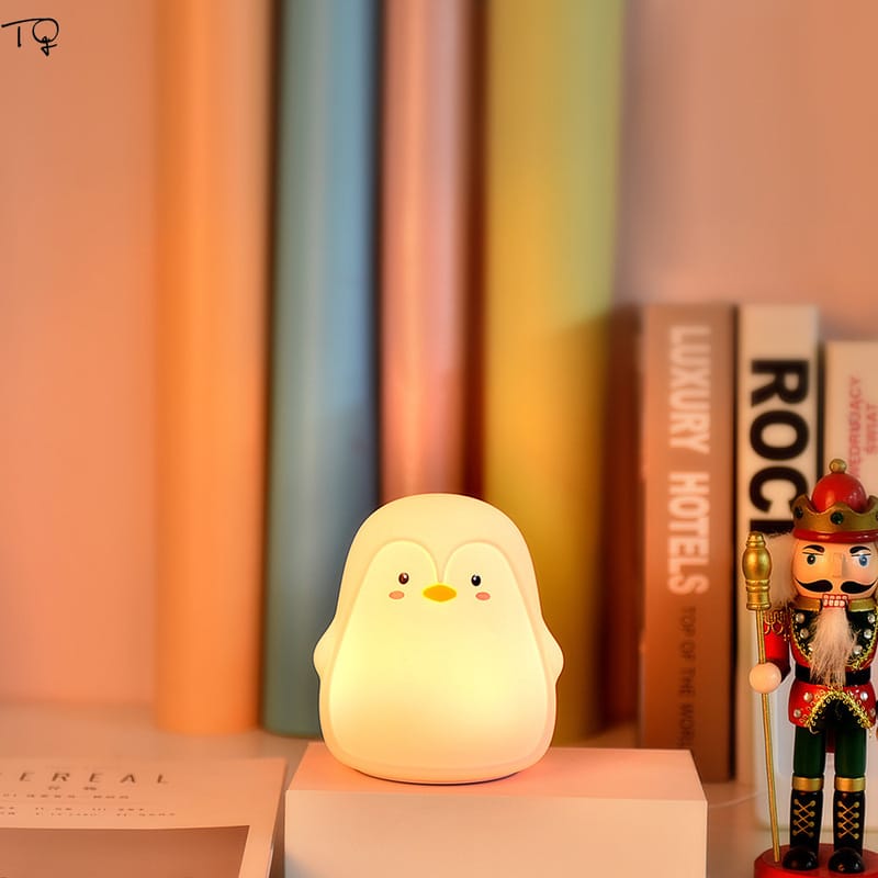 Oplaadbare Pinguïn Nachtlampje 11cm Nachtlampen
