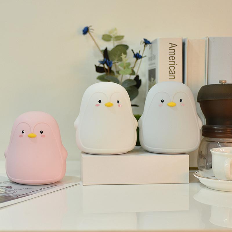 Oplaadbare Pinguïn Nachtlampje 11cm Nachtlampen