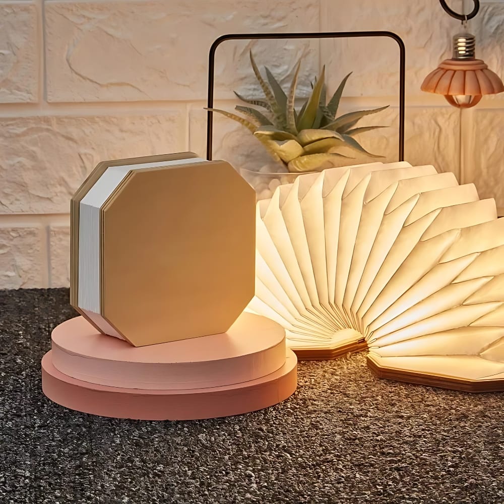 Opvouwbaar Accordeon LED Nachtlampje Voor Slaapkamer Nachtlampen