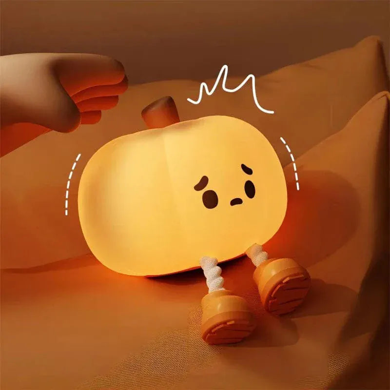 Oranje Pompoen Nachtlampje LumiPump Nachtlampen