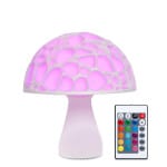 Paddenstoel LED Nachtlampje 3D Geprint, S 15 cm en M 20 cm, Kleurrijk Nachtlampen