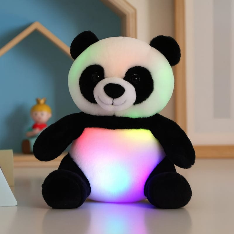 PandaDou Knuffel Nachtlampje 30 cm LED Zacht Nachtlampen