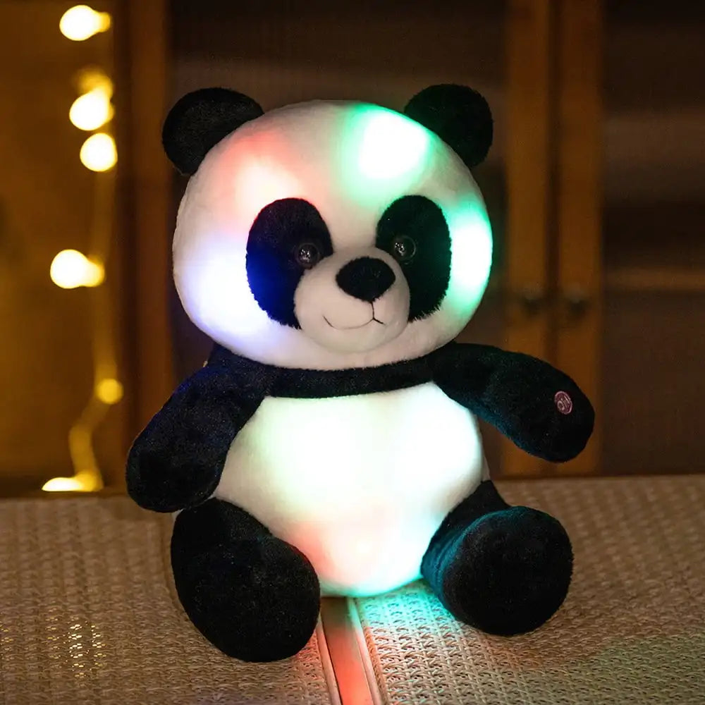 PandaDou Knuffel Nachtlampje 30 cm LED Zacht Nachtlampen
