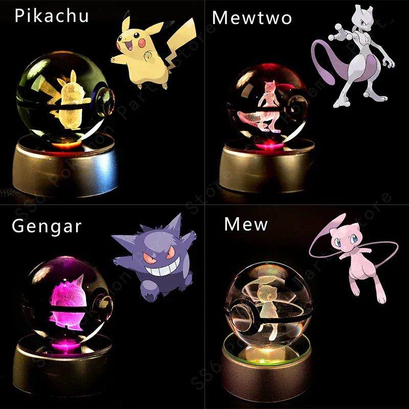 Pikachu 3D Nachtlampje Voor Kinderen Met Warm Licht Nachtlampen