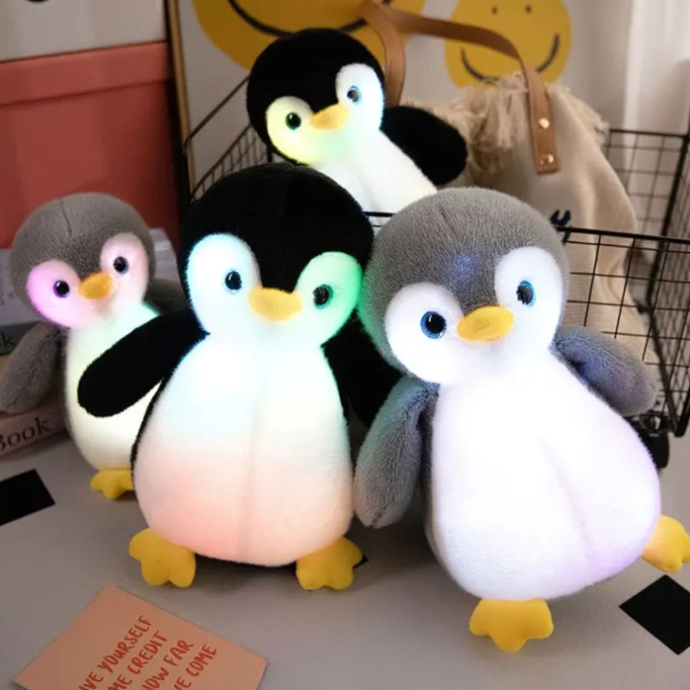 Pinguïn Knuffel Nachtlampje Zwart-Wit S 23 cm Nachtlampen