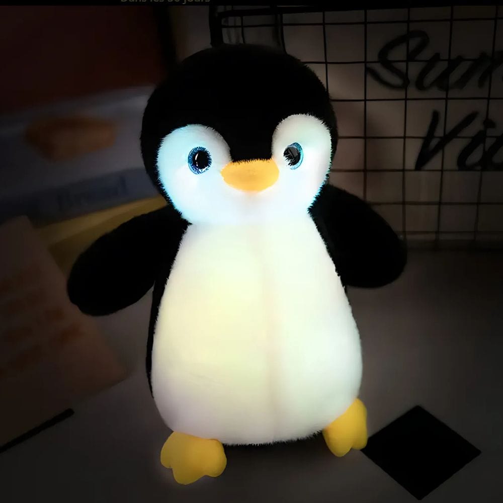 Pinguïn Knuffel Nachtlampje Zwart-Wit S 23 cm Nachtlampen