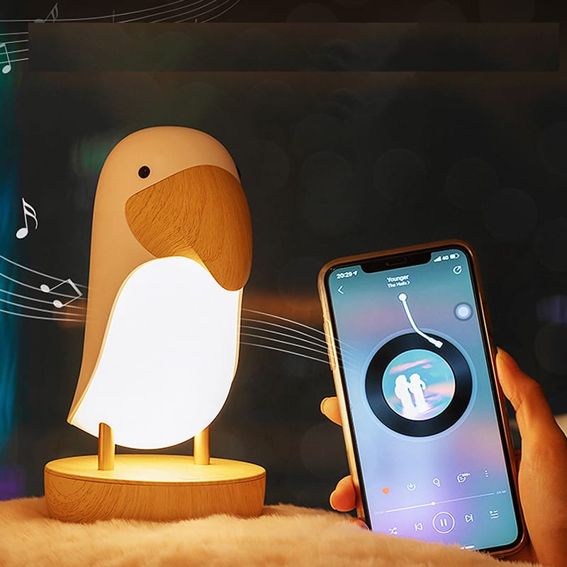 Pinguïn Nachtlamp Met Luidspreker Nachtlampen