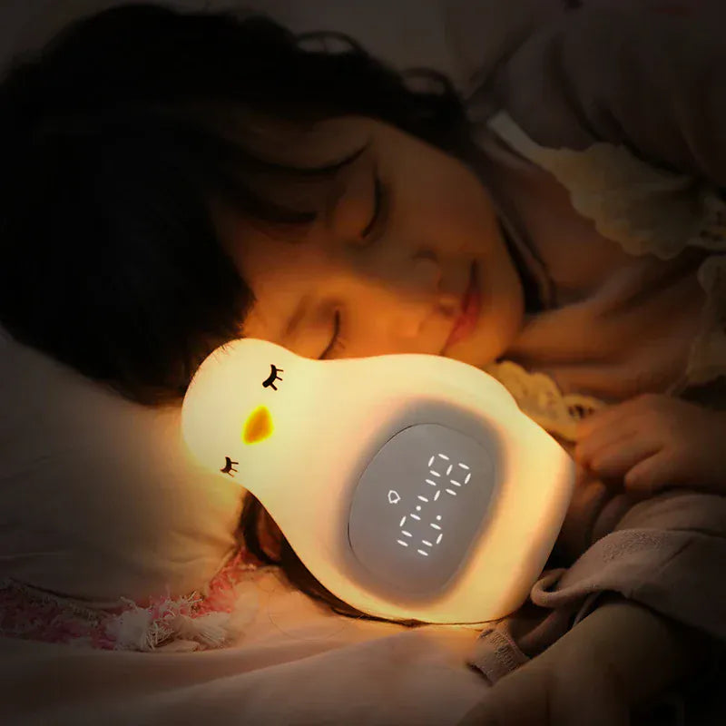 PinguiRise Pinguïn Wekker Voor Kinderen Met LED Nachtlampje Nachtlampen