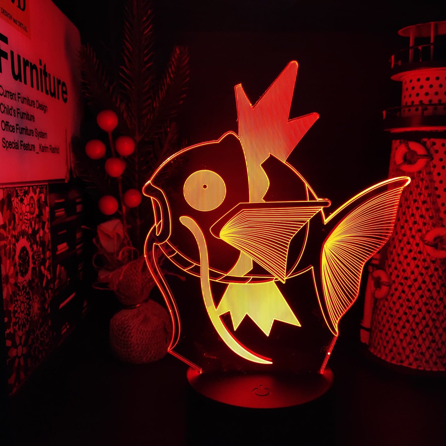 Pokémon Lugia Nachtlampje 22x16x6 cm, Rustige Verlichting Nachtlampen