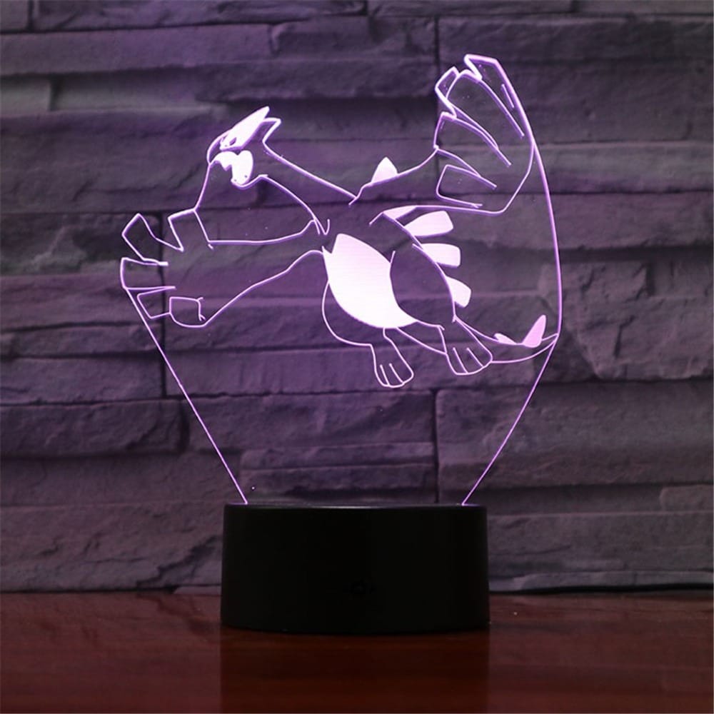 Pokémon Lugia Nachtlampje 22x16x6 cm, Rustige Verlichting Nachtlampen