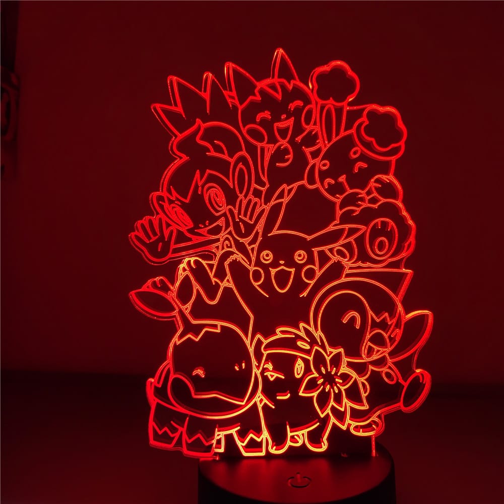 Pokémon Sinnoh Starter Nachtlampje Nachtlampen