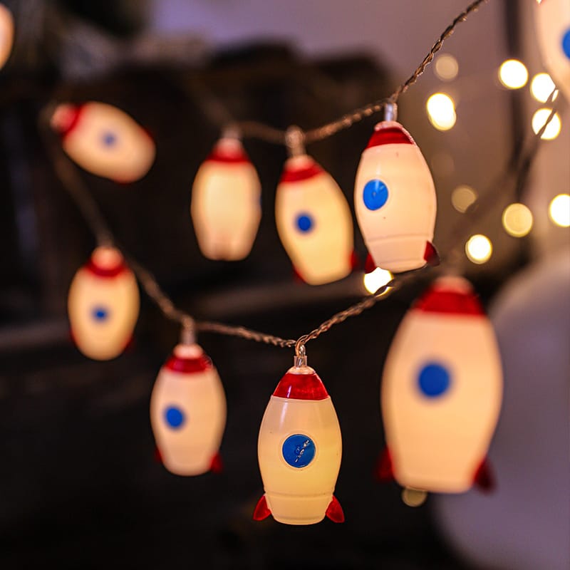 Raket LED Kinderkamer Lichtsnoer Nachtlampen