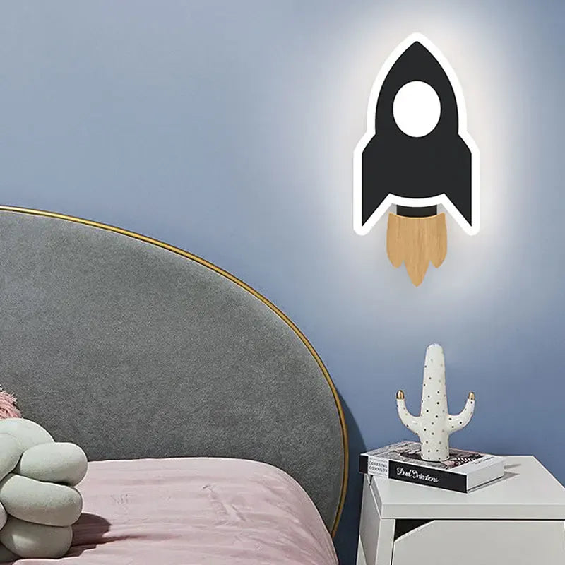Raket Wandnachtlampje Grijs Nachtlampen
