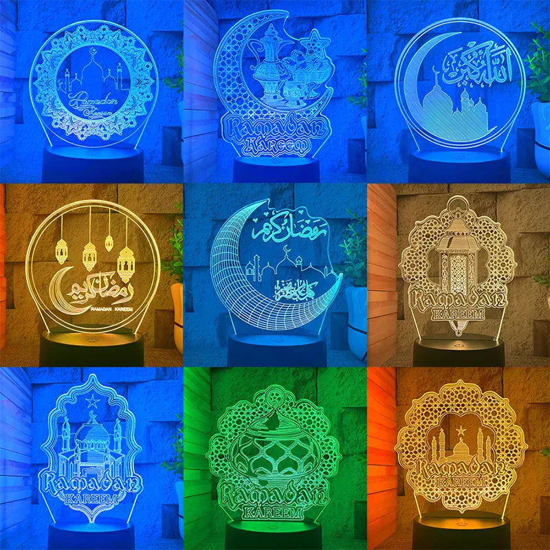 Ramadan 3D Nachtlampje IslaQura Nachtlampen