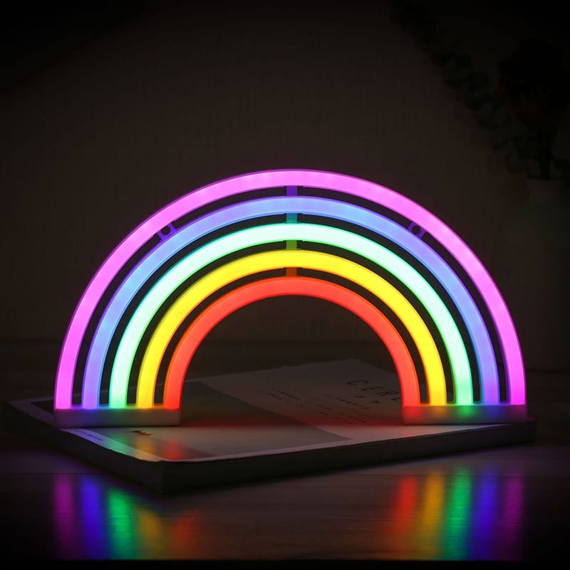 Regenboog LED Lamp 30x17 cm Nachtlampen