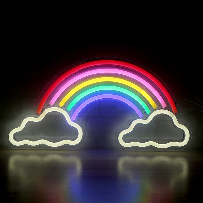 Regenboog LED Nachtkastlampje Voor Kinderen Met Kleurig Licht Nachtlampen