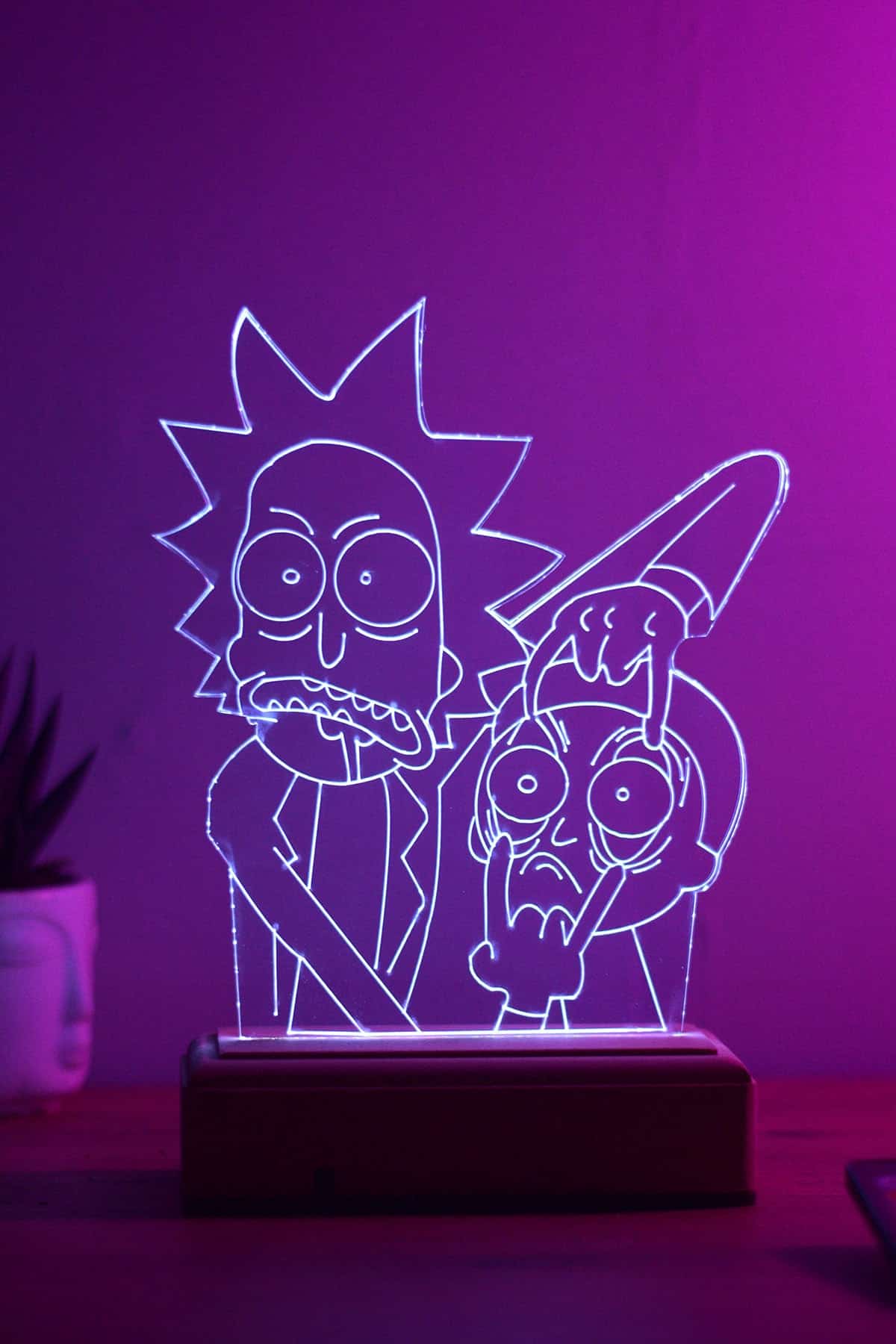 Rick en Morty LED Nachtlampje Voor Slaapkamer Nachtlampen