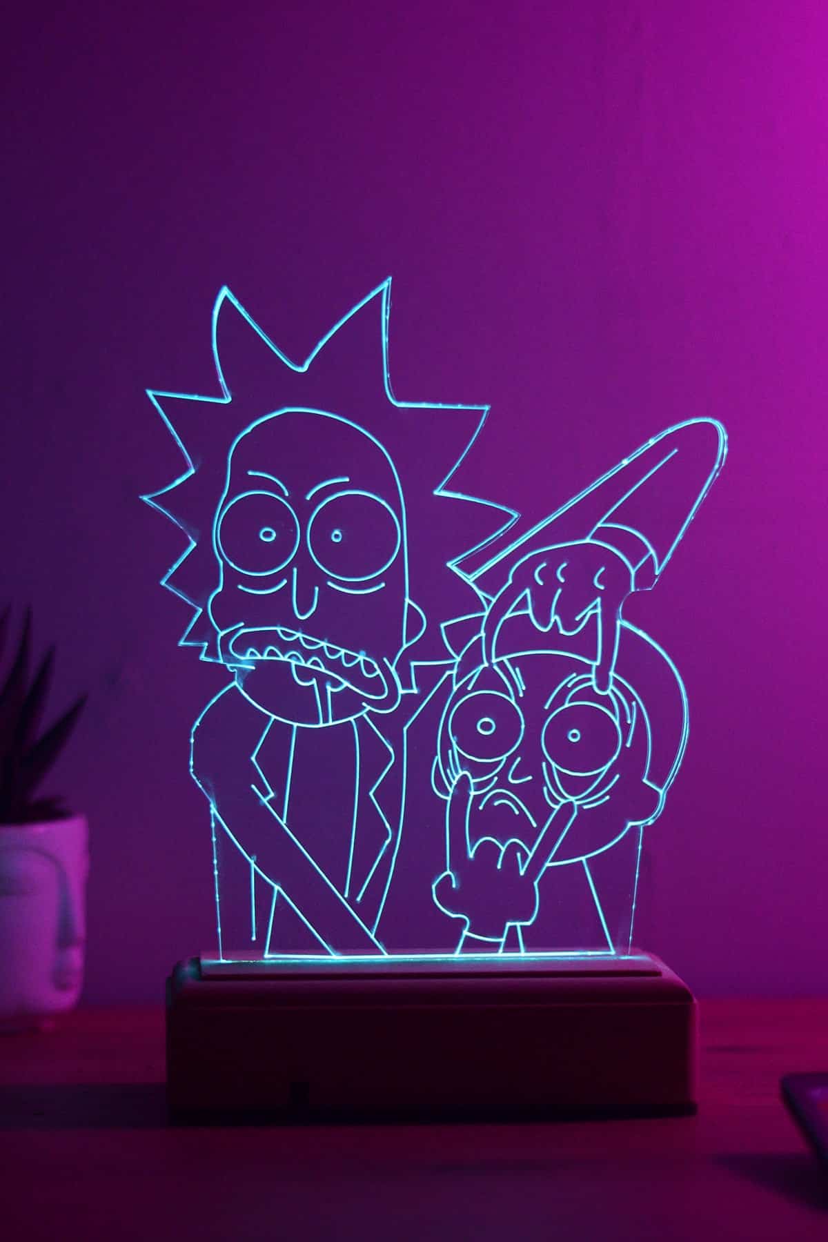 Rick en Morty LED Nachtlampje Voor Slaapkamer Nachtlampen