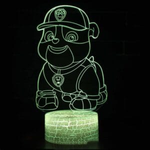 Rocky Paw Patrol Nachtlampje 22x13cm Met 16 Kleuren Nachtlampen