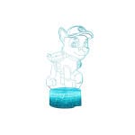 Rocky Paw Patrol Nachtlampje 22x13cm Met 16 Kleuren Nachtlampen