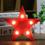 Rode of Witte LED Ster Nachtlampje Nachtlampen