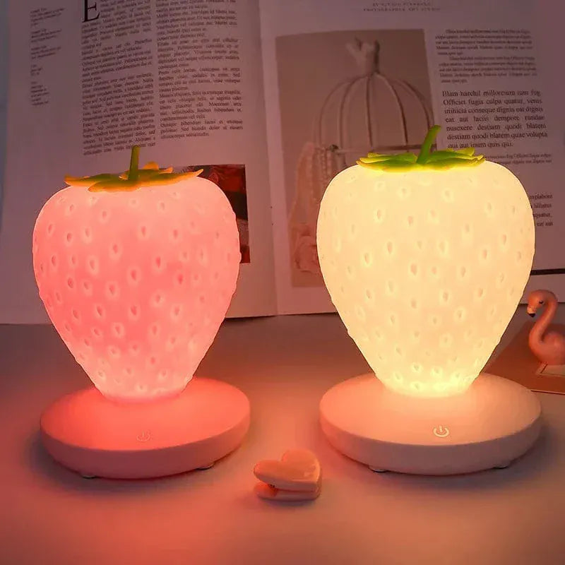 Rood Aardbei Nachtlampje Nachtlampen