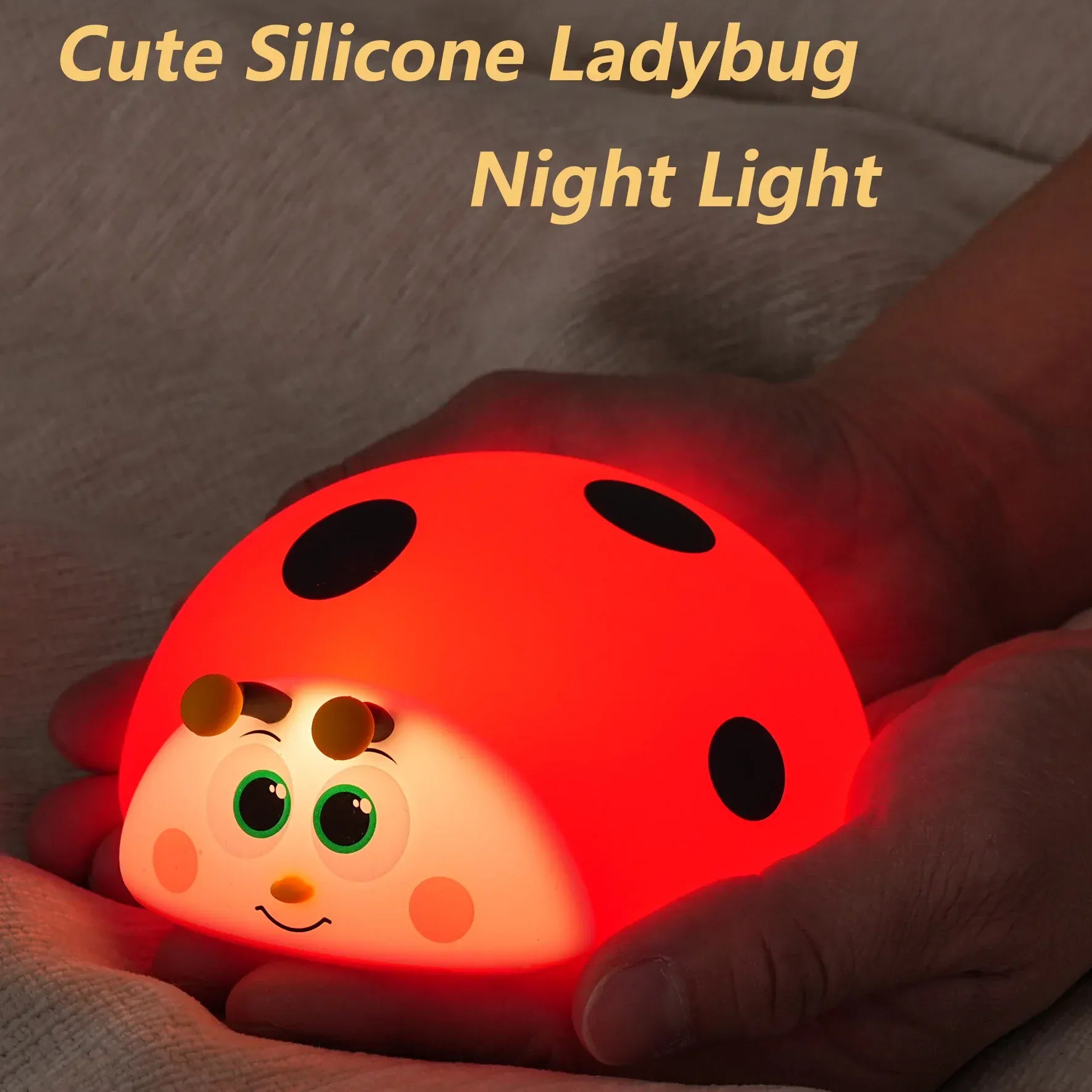 Rood Lieveheersbeestje Nachtlampje Nachtlampen