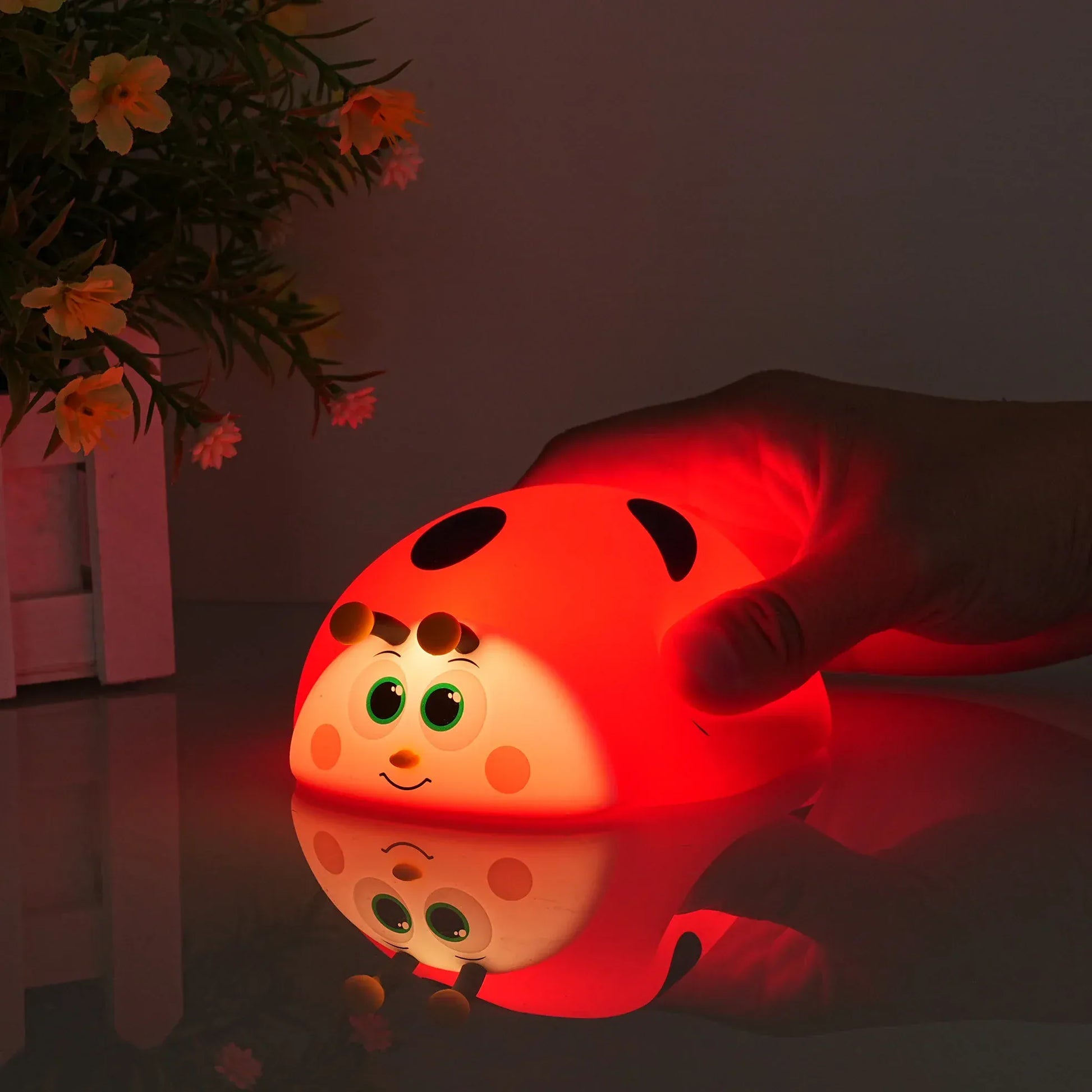 Rood Lieveheersbeestje Nachtlampje Nachtlampen
