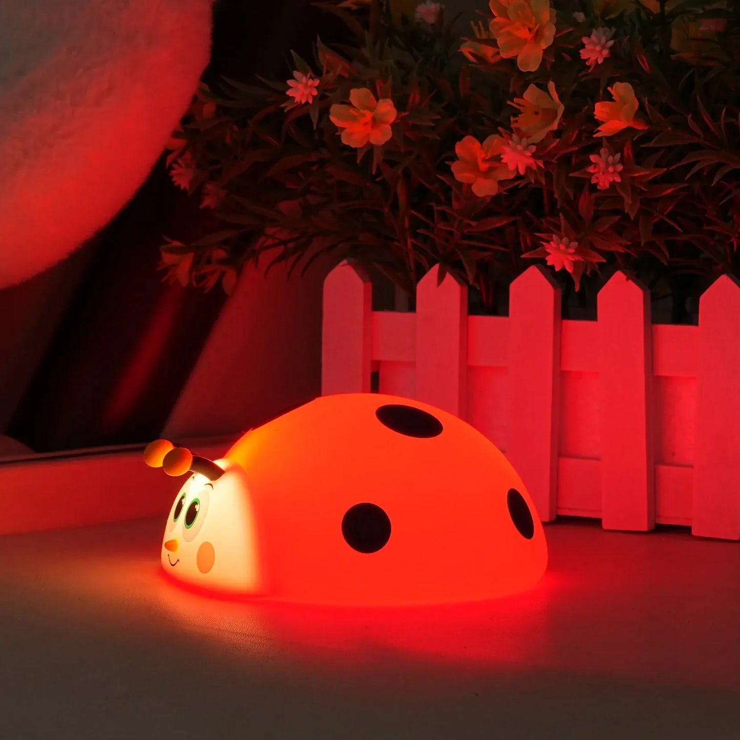 Rood Lieveheersbeestje Nachtlampje Nachtlampen