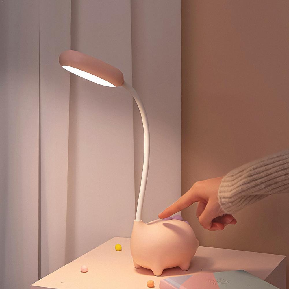 Roze Dinosaurus Bureaulamp 80 cm LED Verlichting Nachtlampen