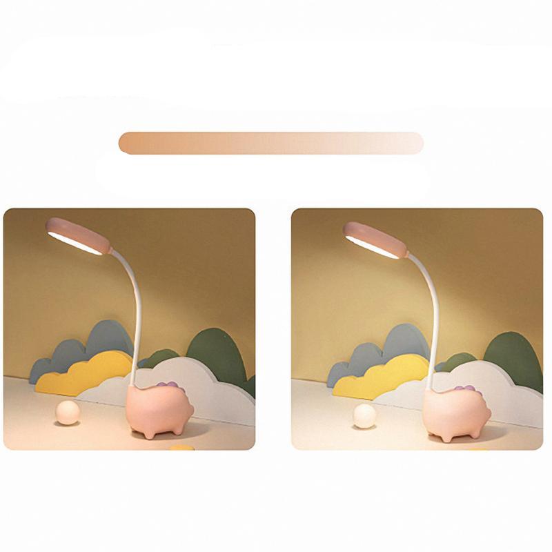 Roze Dinosaurus Bureaulamp 80 cm LED Verlichting Nachtlampen