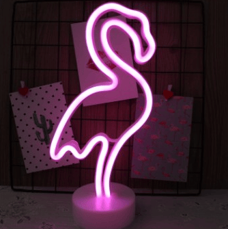 Roze Flamingo LED Lamp 20x22 cm Nachtlamp Voor Kinderen Nachtlampen