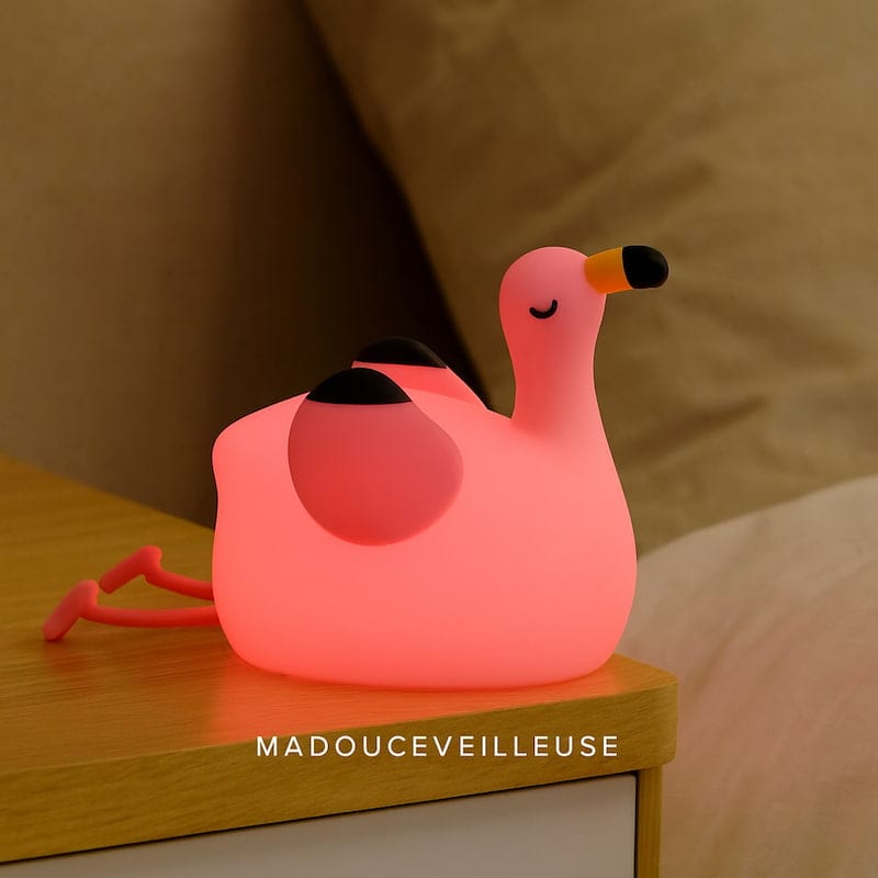 Roze Flamingo Nachtlampje PinkLight Nachtlampen