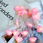 Roze Hartjes LED Snoer Kinderkamer Nachtlampen