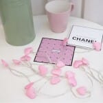 Roze Hartjes LED Snoer Kinderkamer Nachtlampen