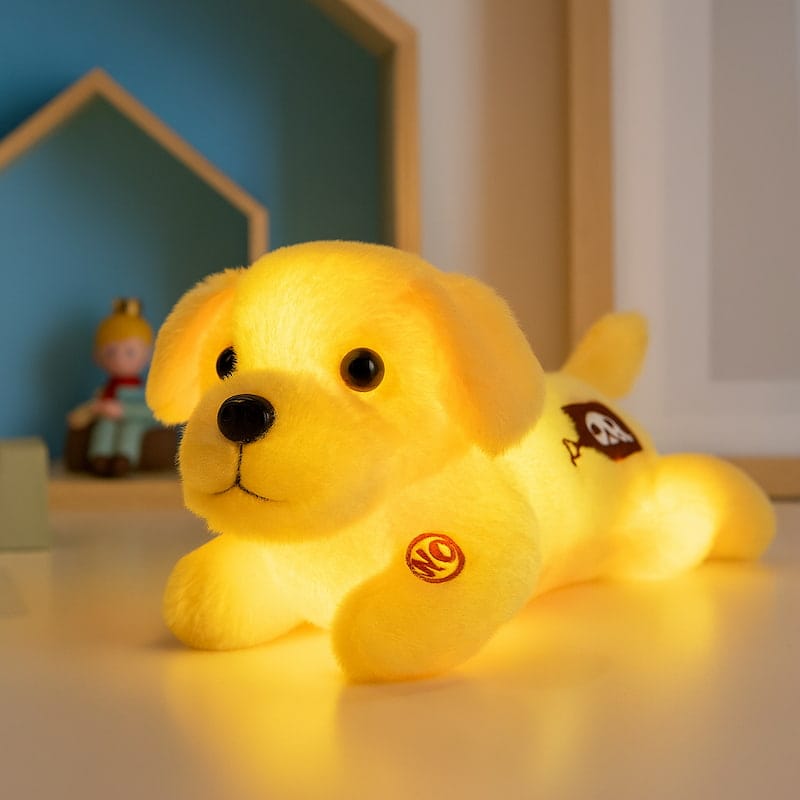 Roze Hond Knuffel Nachtlampje WoofyLight Nachtlampen