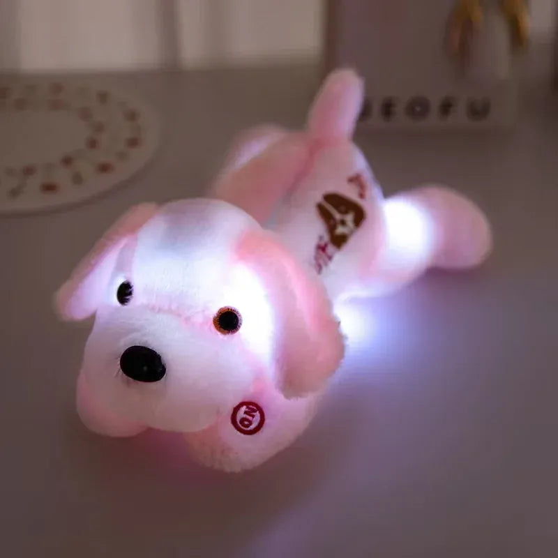 Roze Hond Knuffel Nachtlampje WoofyLight Nachtlampen