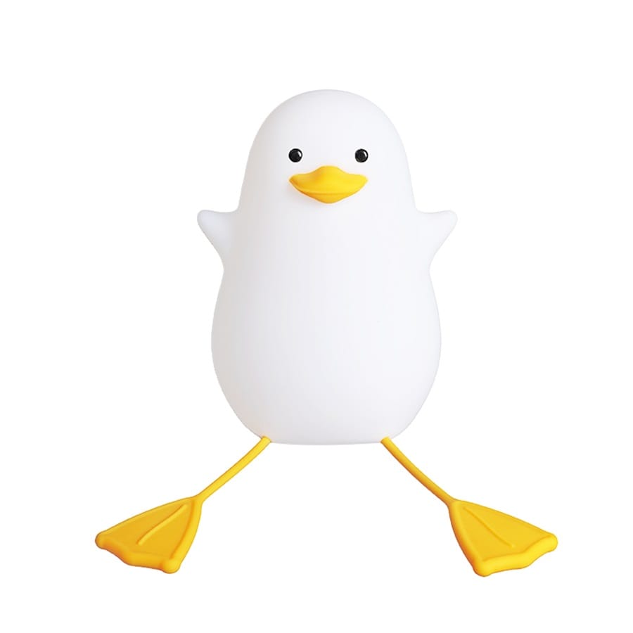 Schattig Eendje Lamp 9,5x8,5x12,5 cm Met Timer Nachtlampen